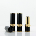 P91 4.3g low MOQ in stock ready to ship high quality black body gold tube empty round lipstick tube